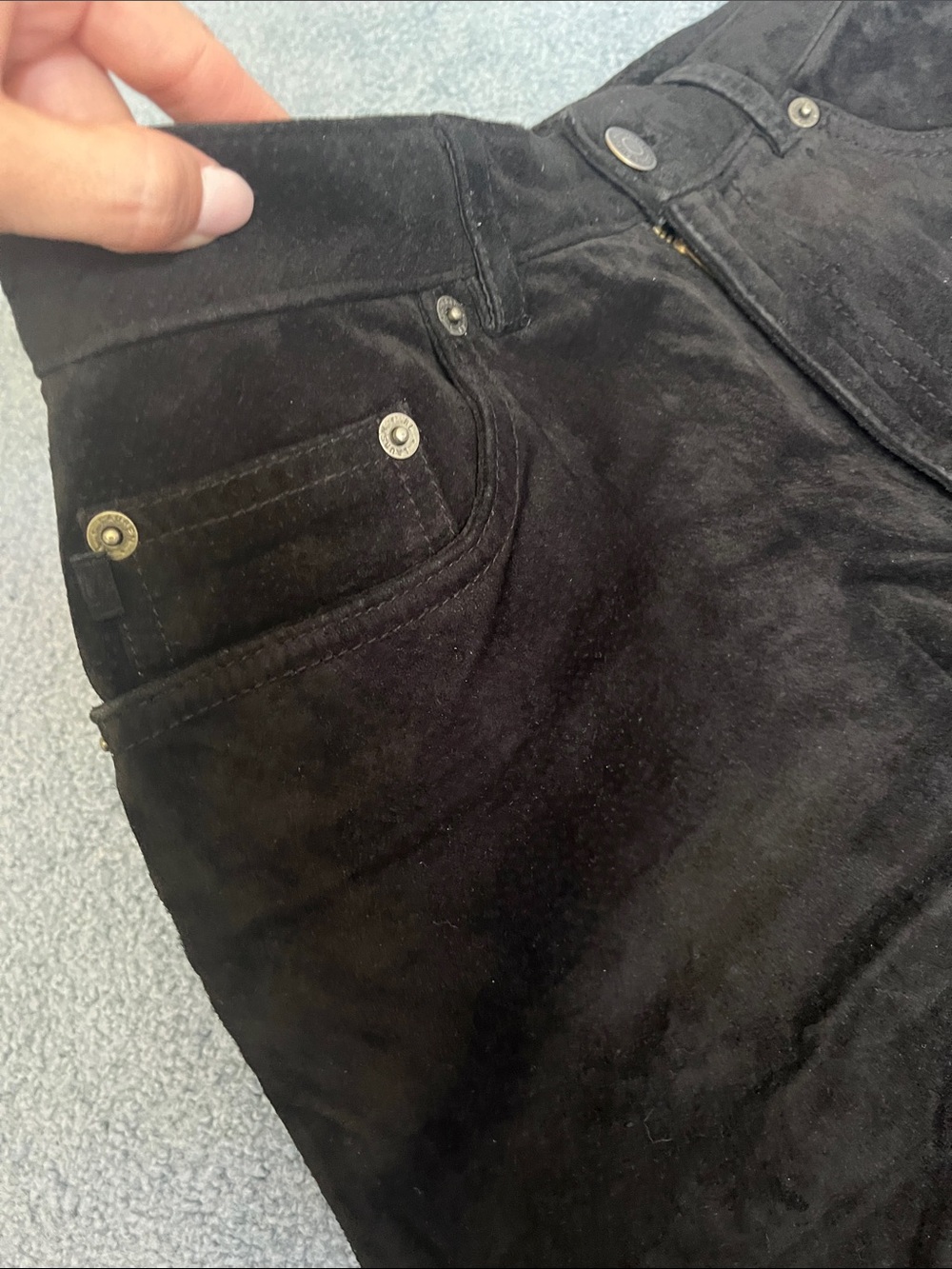 Ralph Lauren Women’s Black Suede Pants